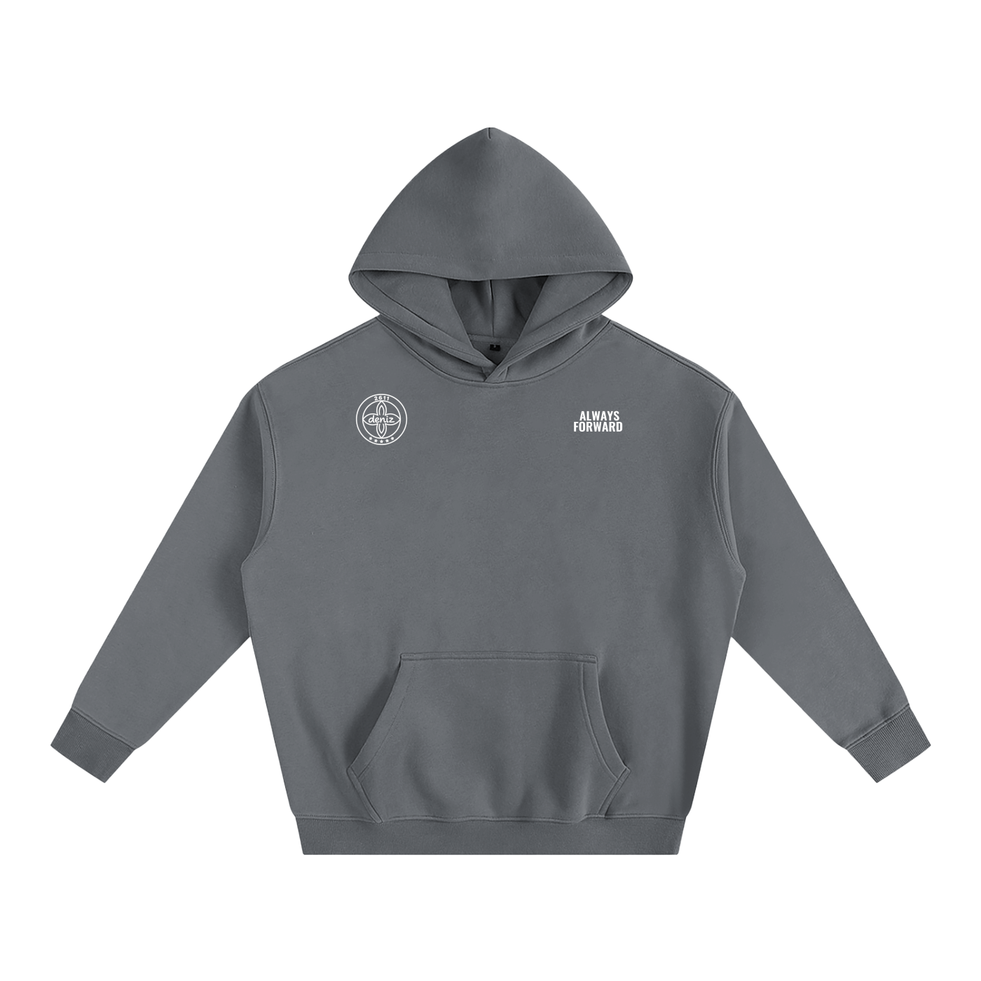 Oversize Silent Anwser Fleeced Hoodie