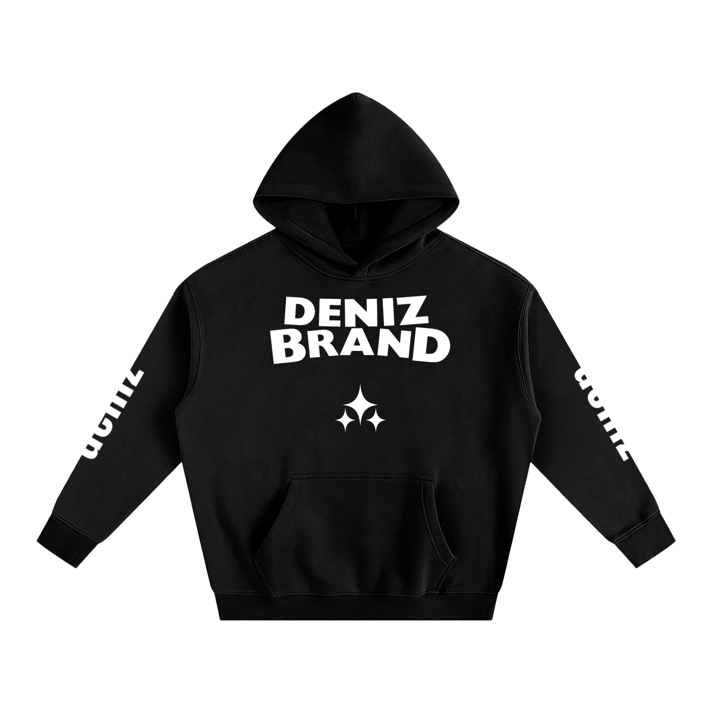 Oversize Deniz Star Flow Fleeced Hoodie