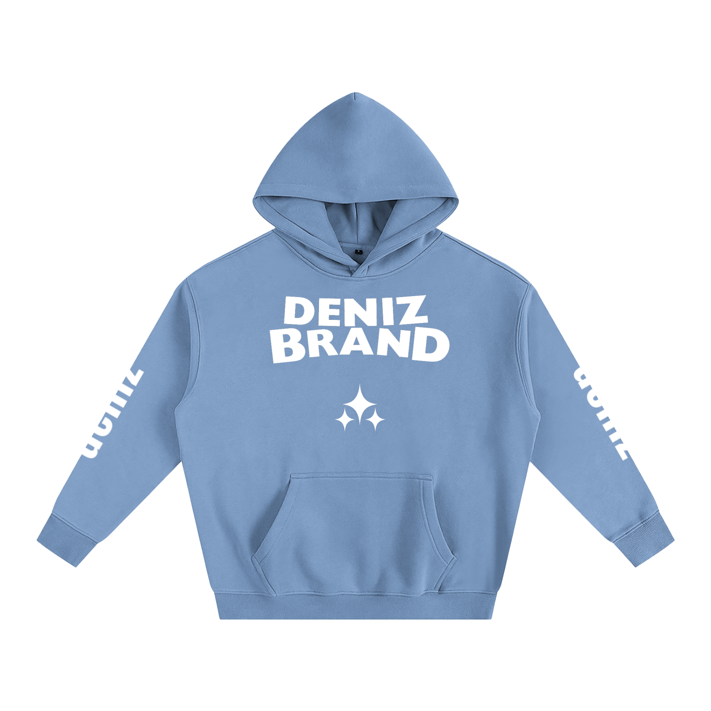 Oversize Deniz Star Flow Fleeced Hoodie