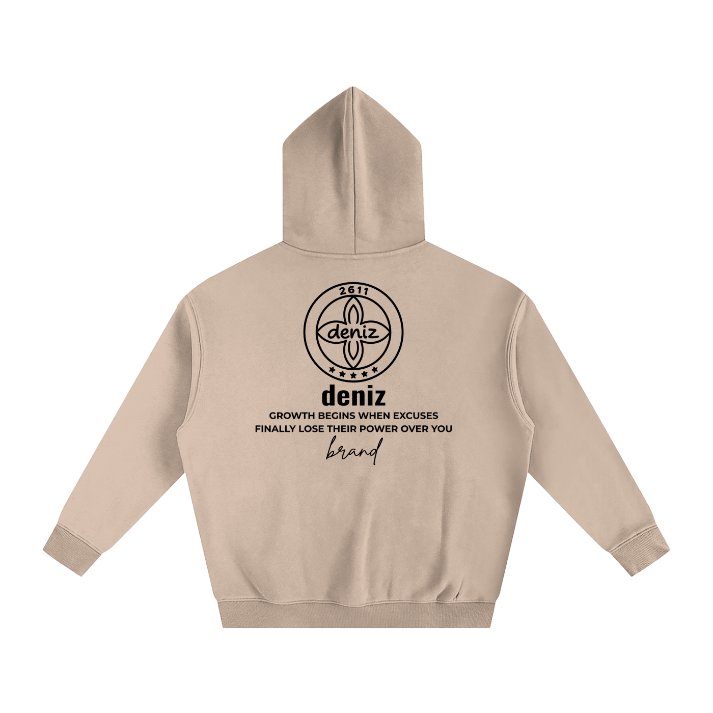 Oversize No Excuse Fersu Fleeced Hoodie